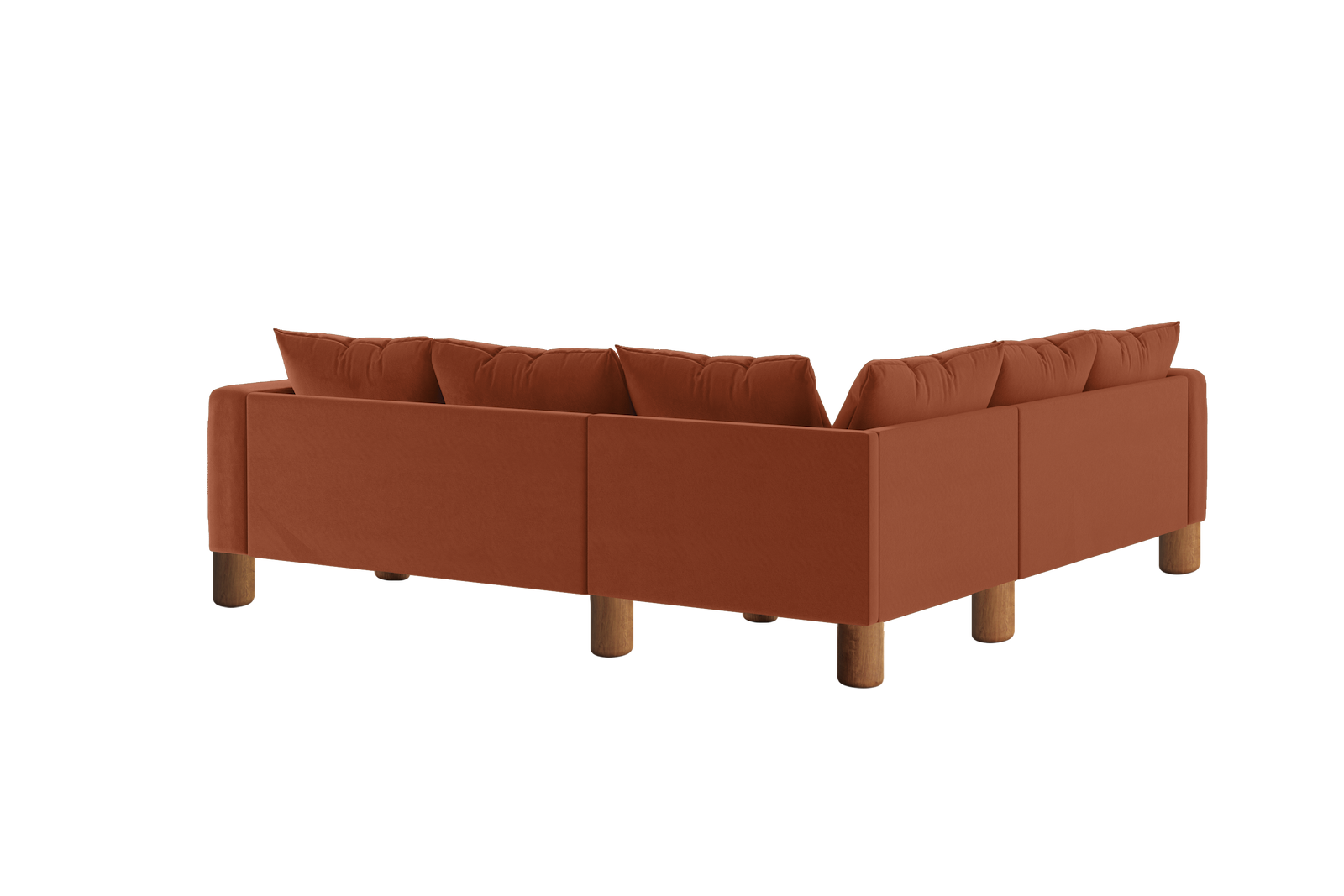 The Essential Corner Sectional | 5 Seat | Recycled Velvet