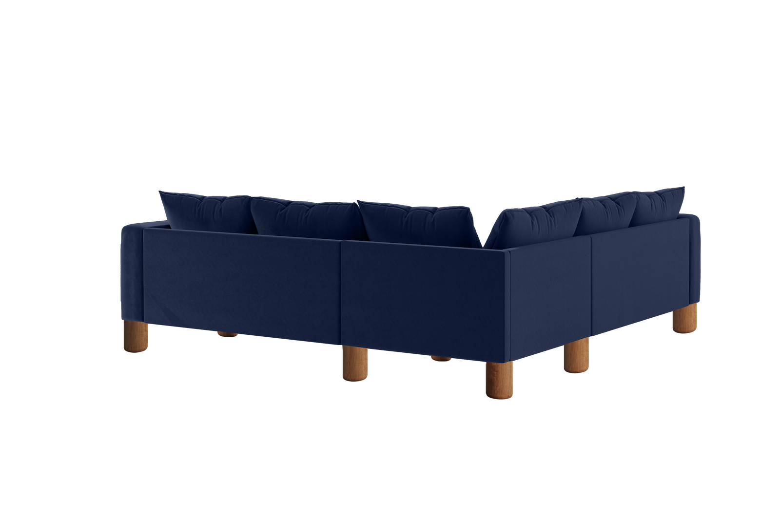The Essential Corner Sectional | 5 Seat | Recycled Velvet