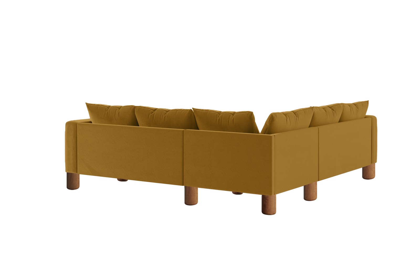 The Essential Corner Sectional | 5 Seat | Recycled Velvet