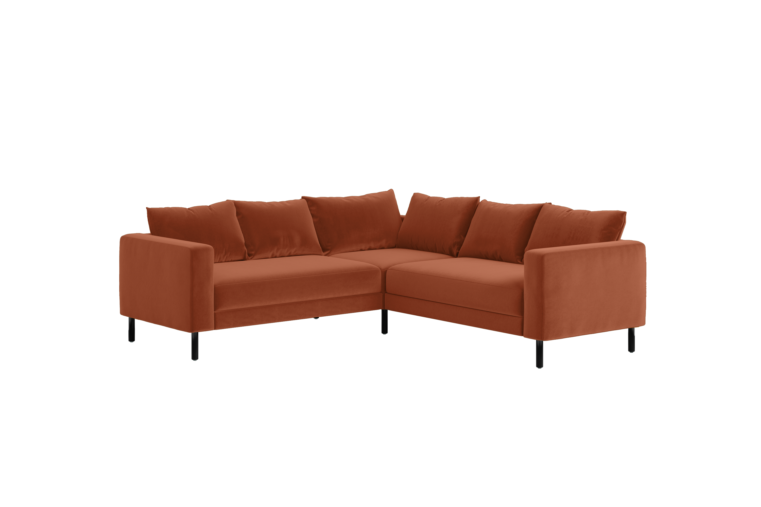 The Essential Corner Sectional | 5 Seat | Recycled Velvet