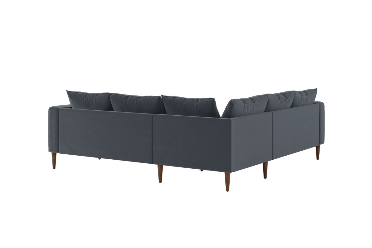 The Essential Corner Sectional | 5 Seat | Recycled Velvet