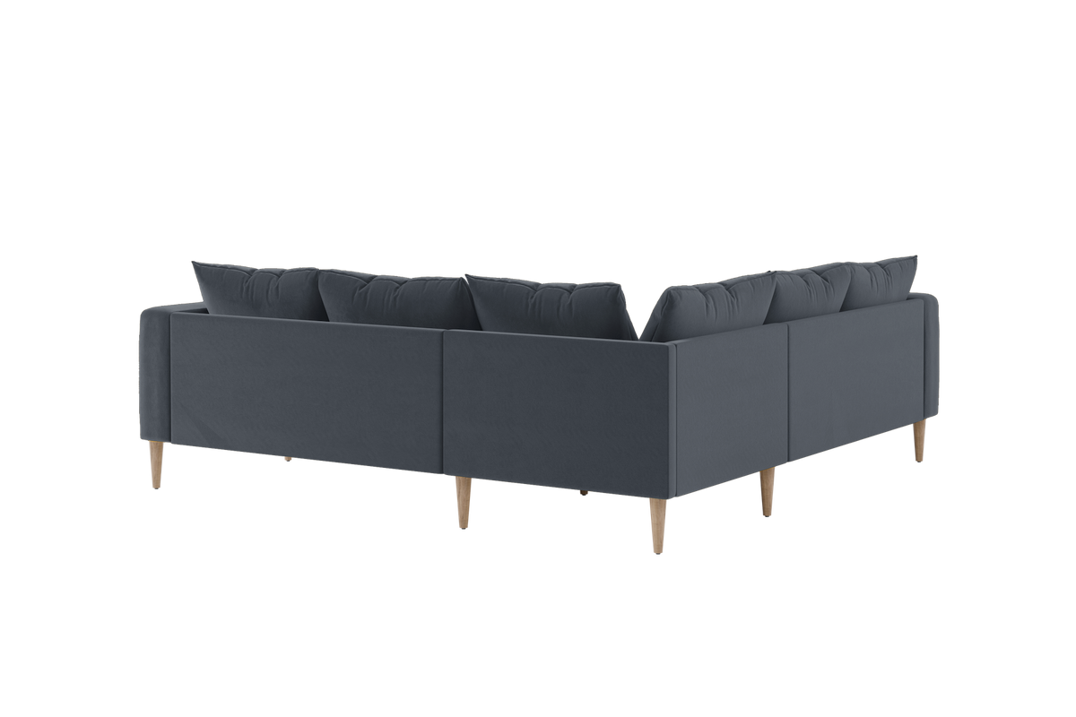 The Essential Corner Sectional | 5 Seat | Recycled Velvet