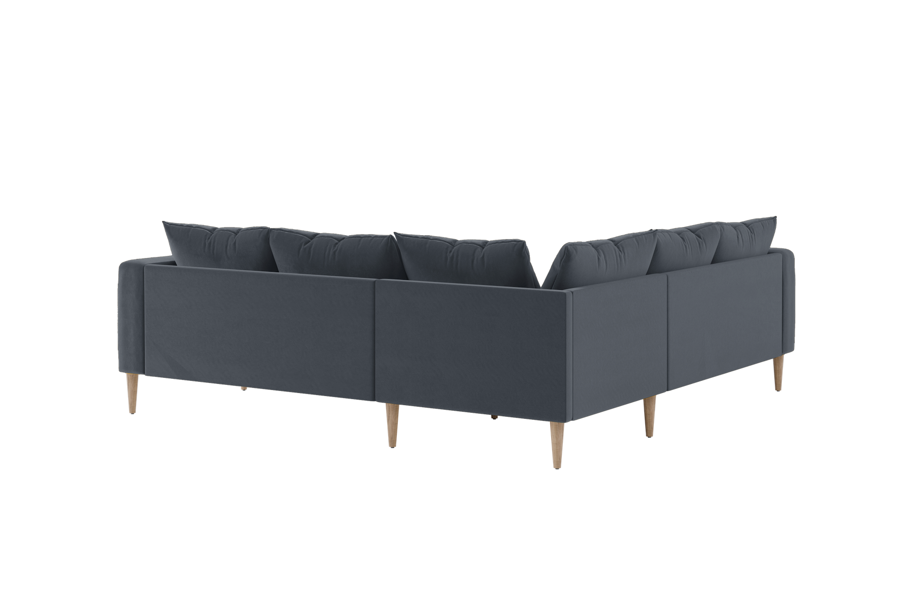 The Essential Corner Sectional | 5 Seat | Recycled Velvet