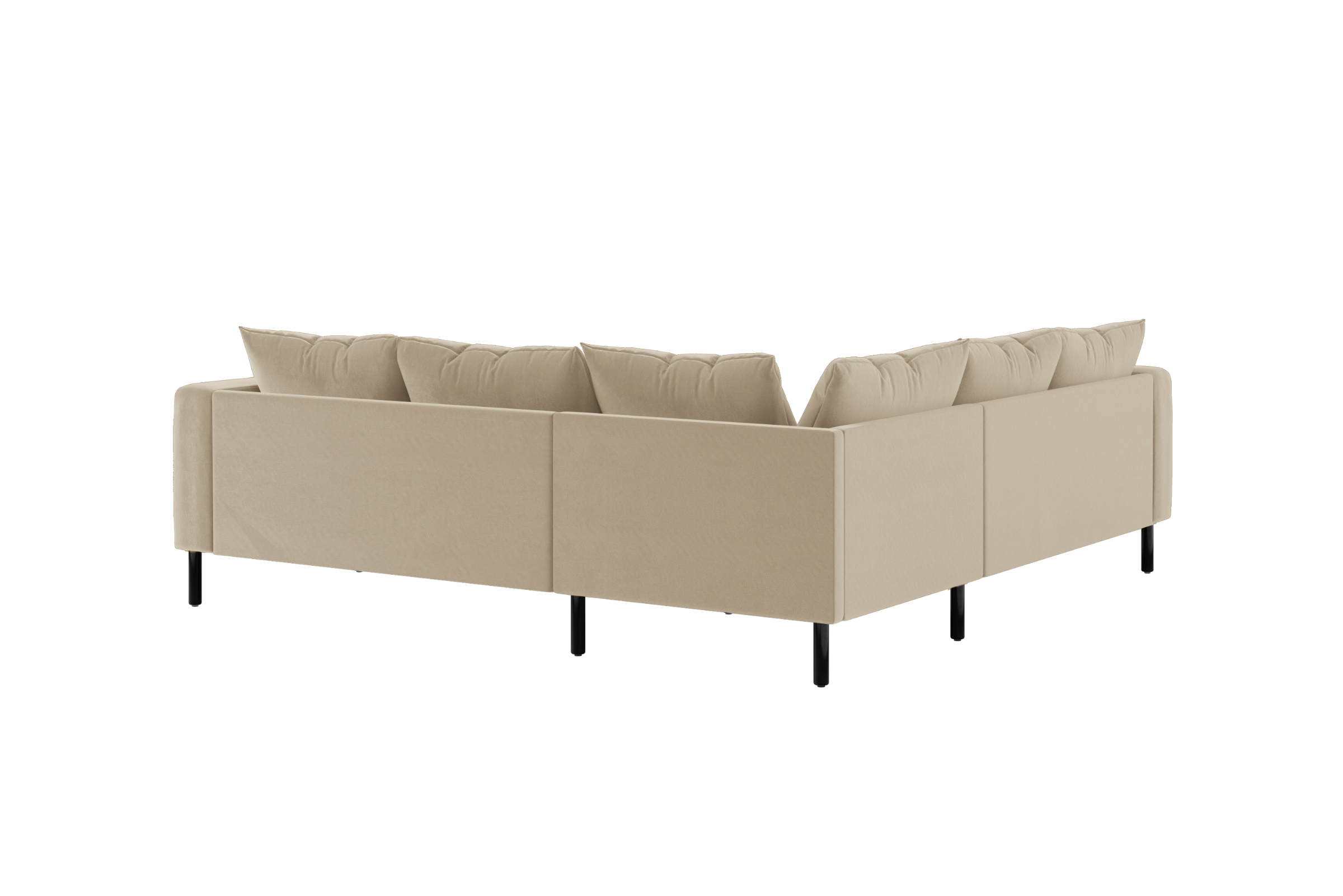 The Essential Corner Sectional | 5 Seat | Recycled Velvet