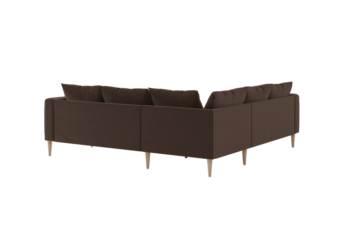 The Essential Corner Sectional | 5 Seat | Recycled Velvet