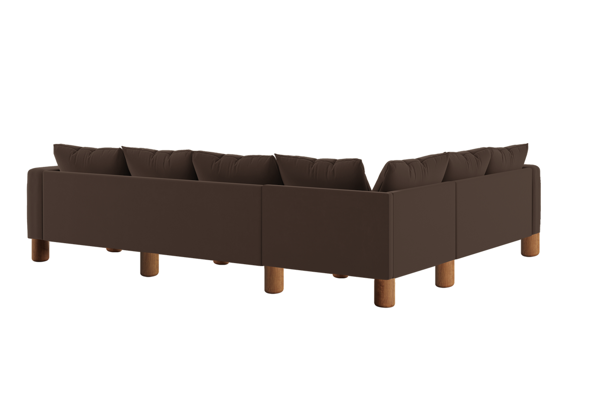 The Essential Corner Sectional | 6 Seat | Recycled Velvet
