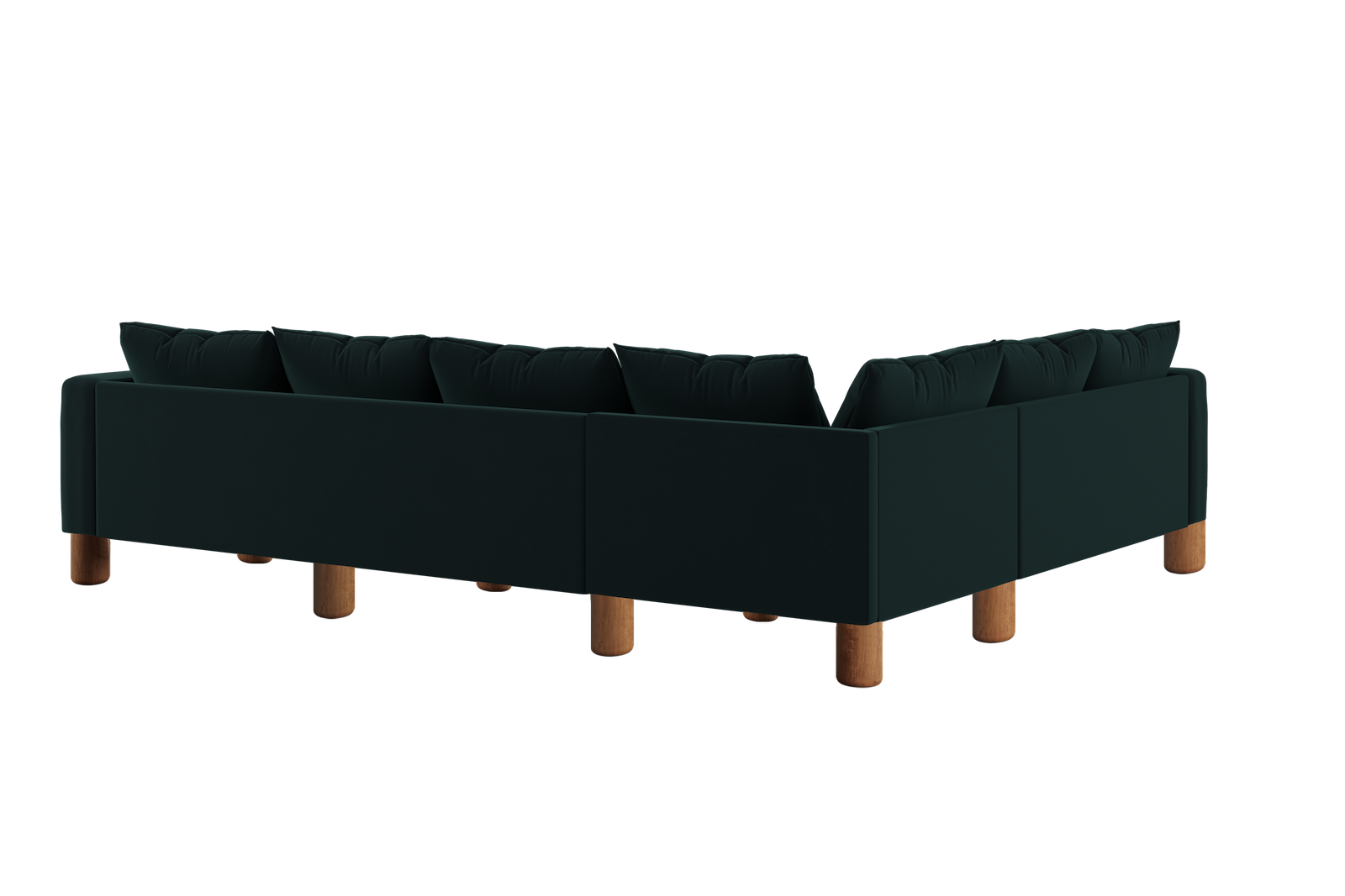 The Essential Corner Sectional | 6 Seat | Recycled Velvet