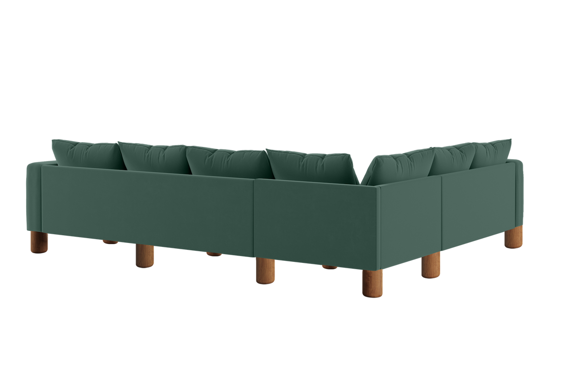 The Essential Corner Sectional | 6 Seat | Recycled Velvet