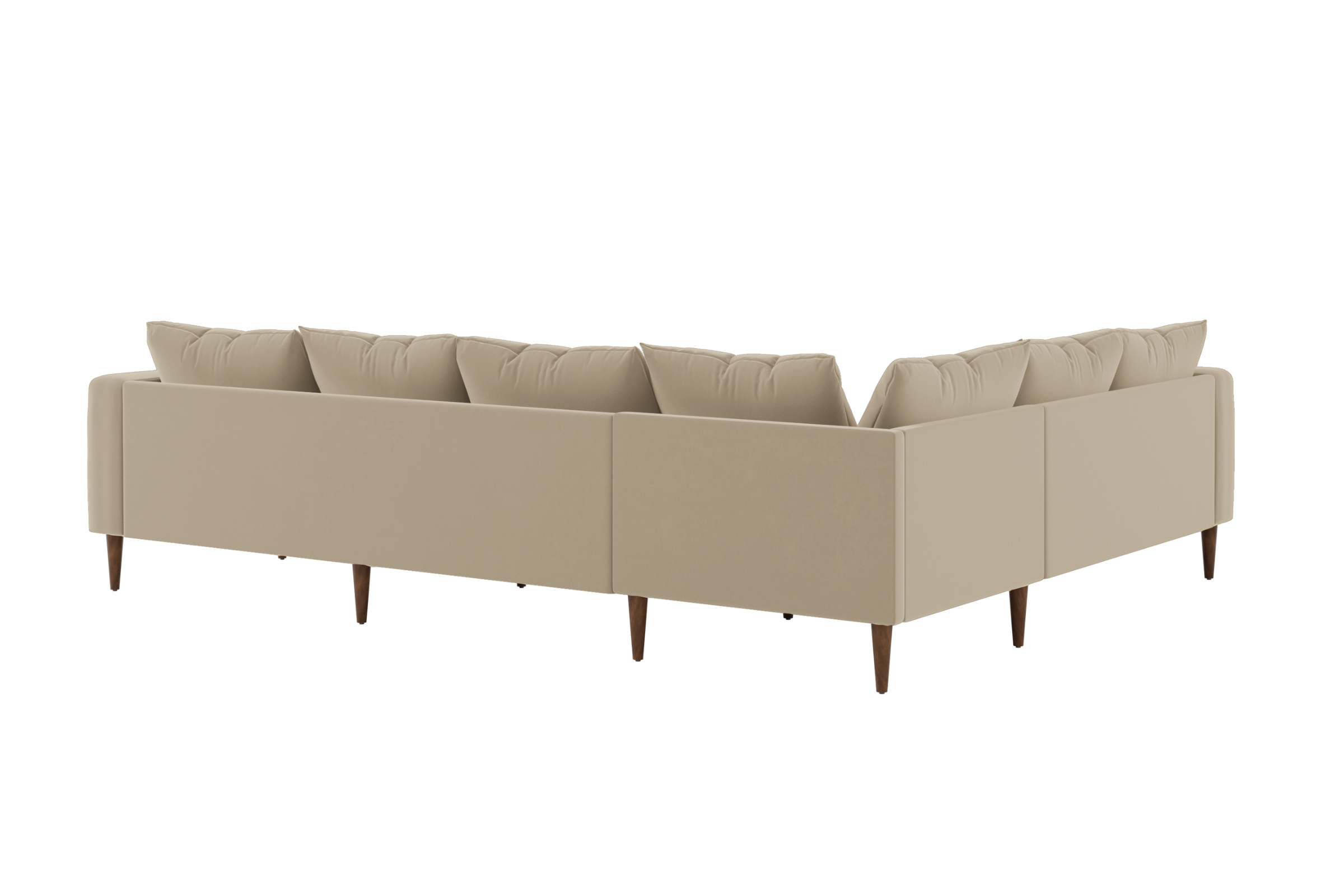 The Essential Corner Sectional | 6 Seat | Recycled Velvet