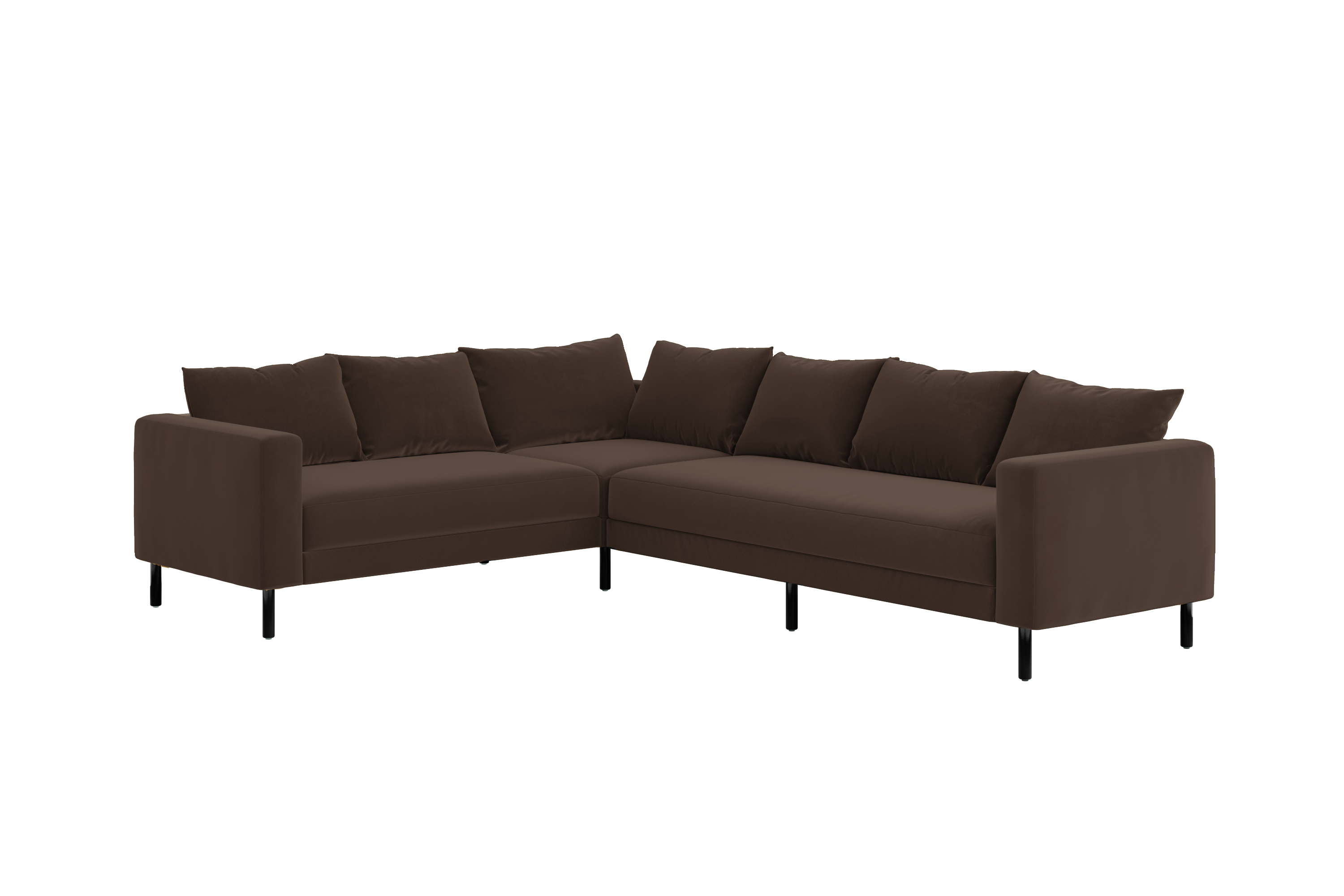 The Essential Corner Sectional | 6 Seat | Recycled Velvet