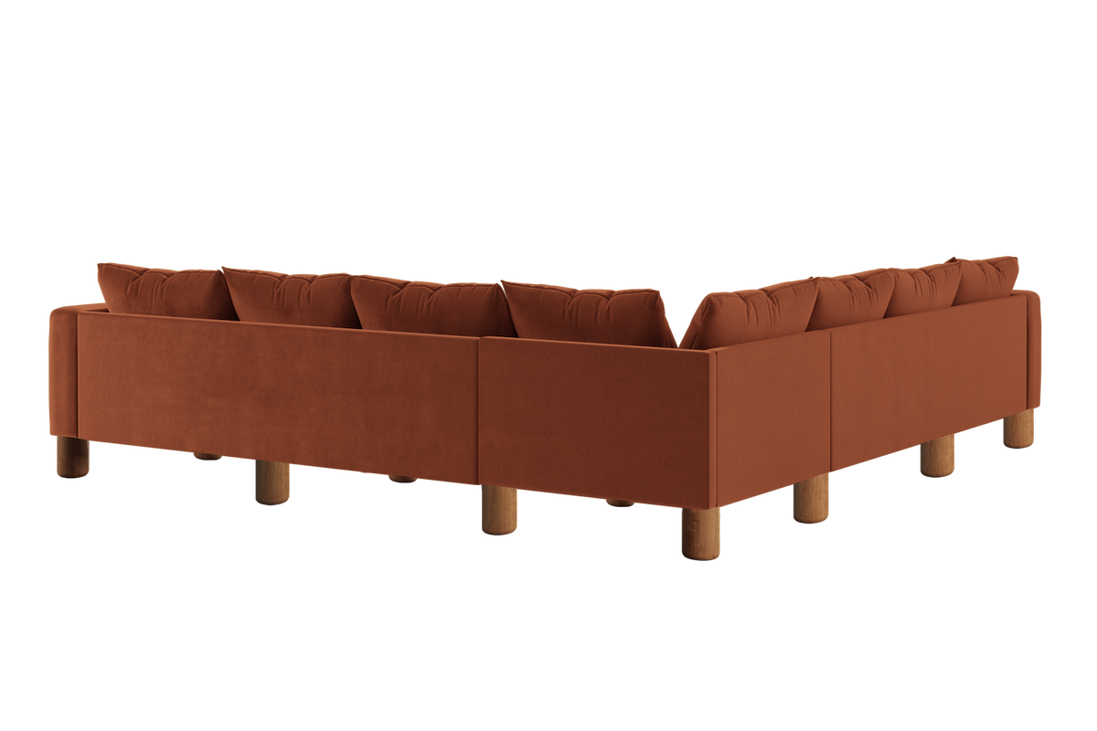 The Essential Corner Sectional | 7 Seat | Recycled Velvet