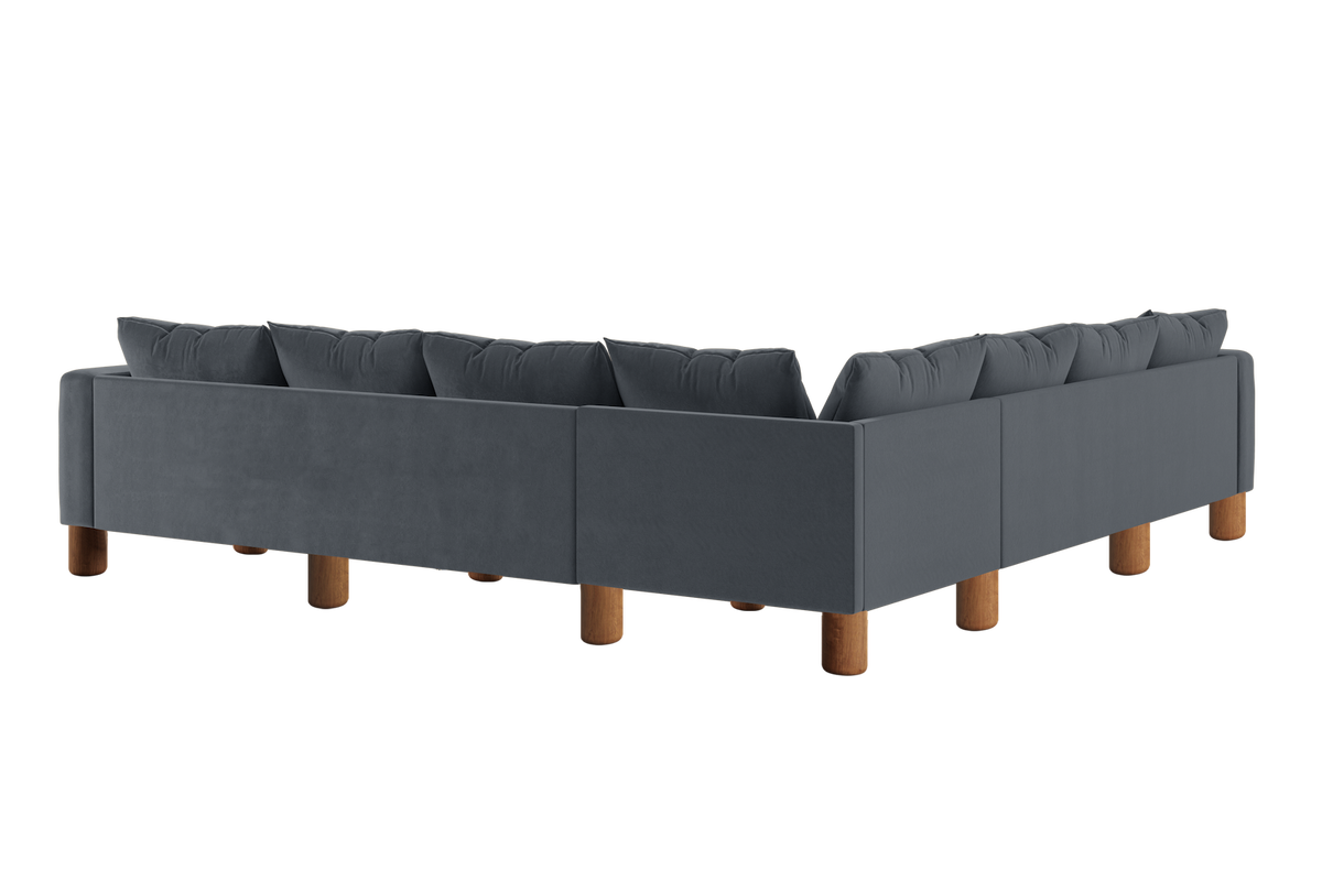 The Essential Corner Sectional | 7 Seat | Recycled Velvet