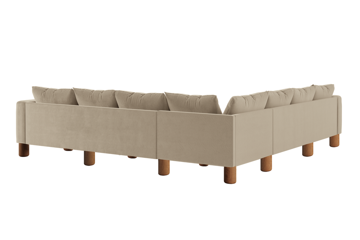 The Essential Corner Sectional | 7 Seat | Recycled Velvet