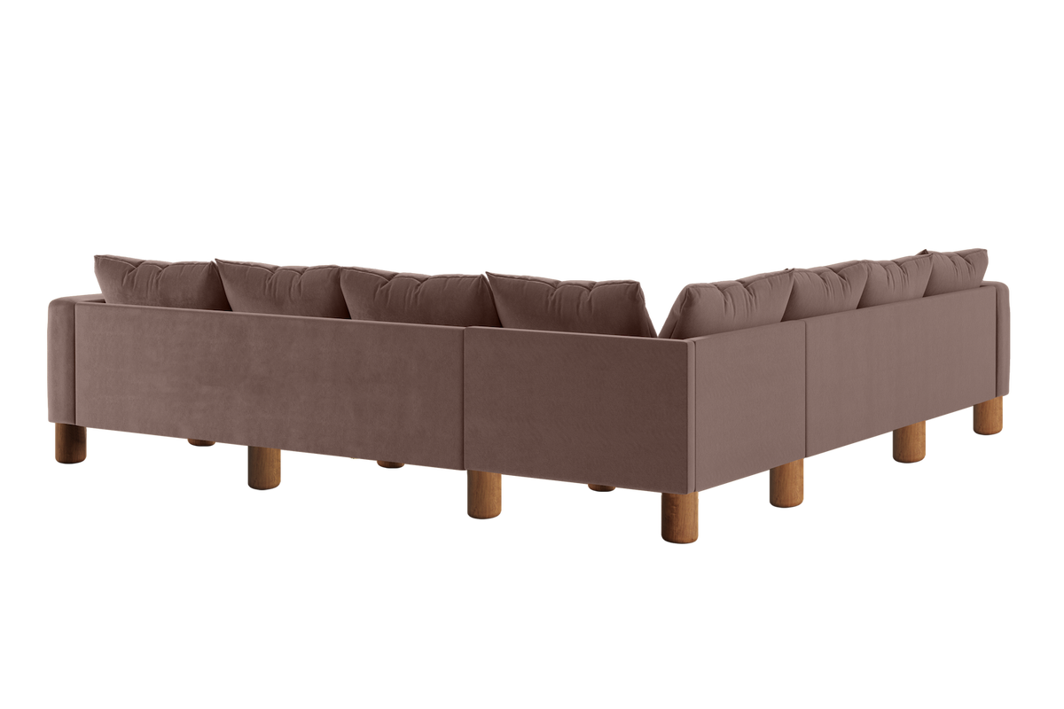 The Essential Corner Sectional | 7 Seat | Recycled Velvet
