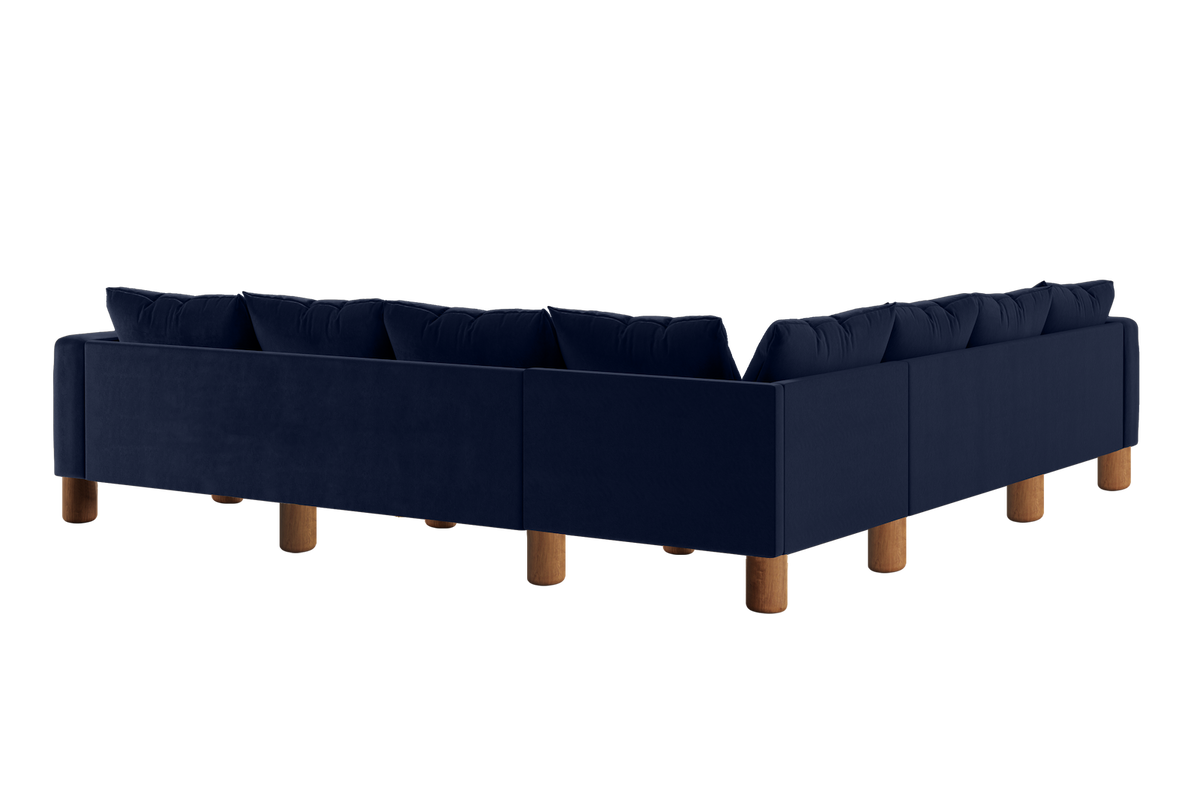 The Essential Corner Sectional | 7 Seat | Recycled Velvet