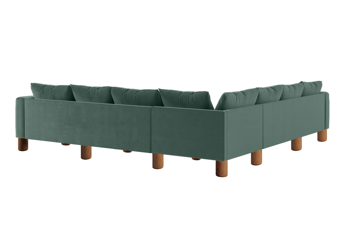 The Essential Corner Sectional | 7 Seat | Recycled Velvet