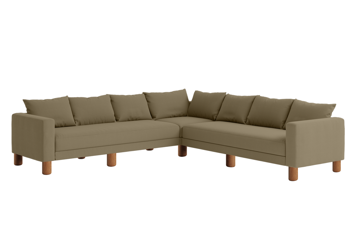 The Essential Corner Sectional | 7 Seat | Upcycled Poly