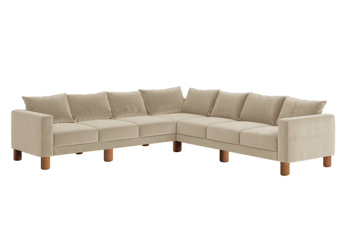 The Essential Corner Sectional | 7 Seat | Recycled Velvet