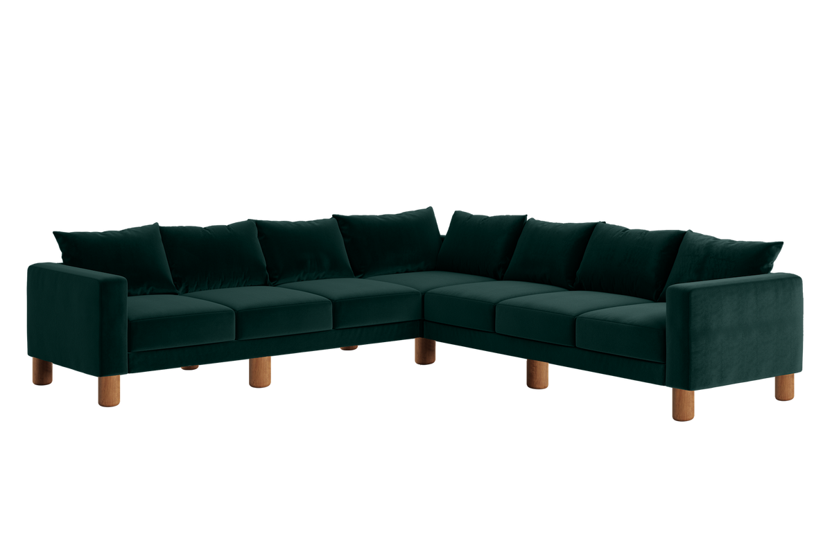 The Essential Corner Sectional | 7 Seat | Recycled Velvet