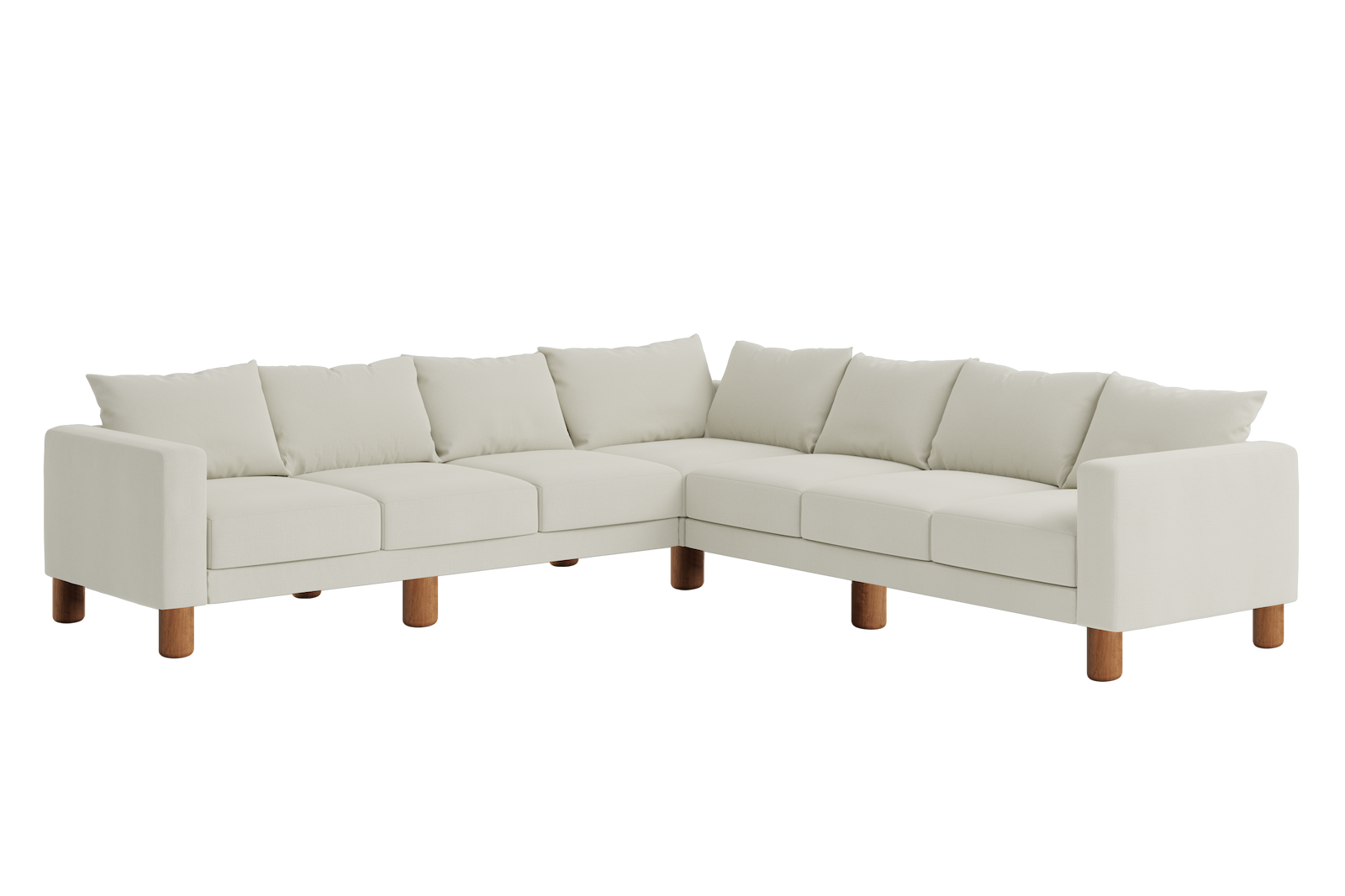 The Essential Corner Sectional | 7 Seat | Upcycled Poly