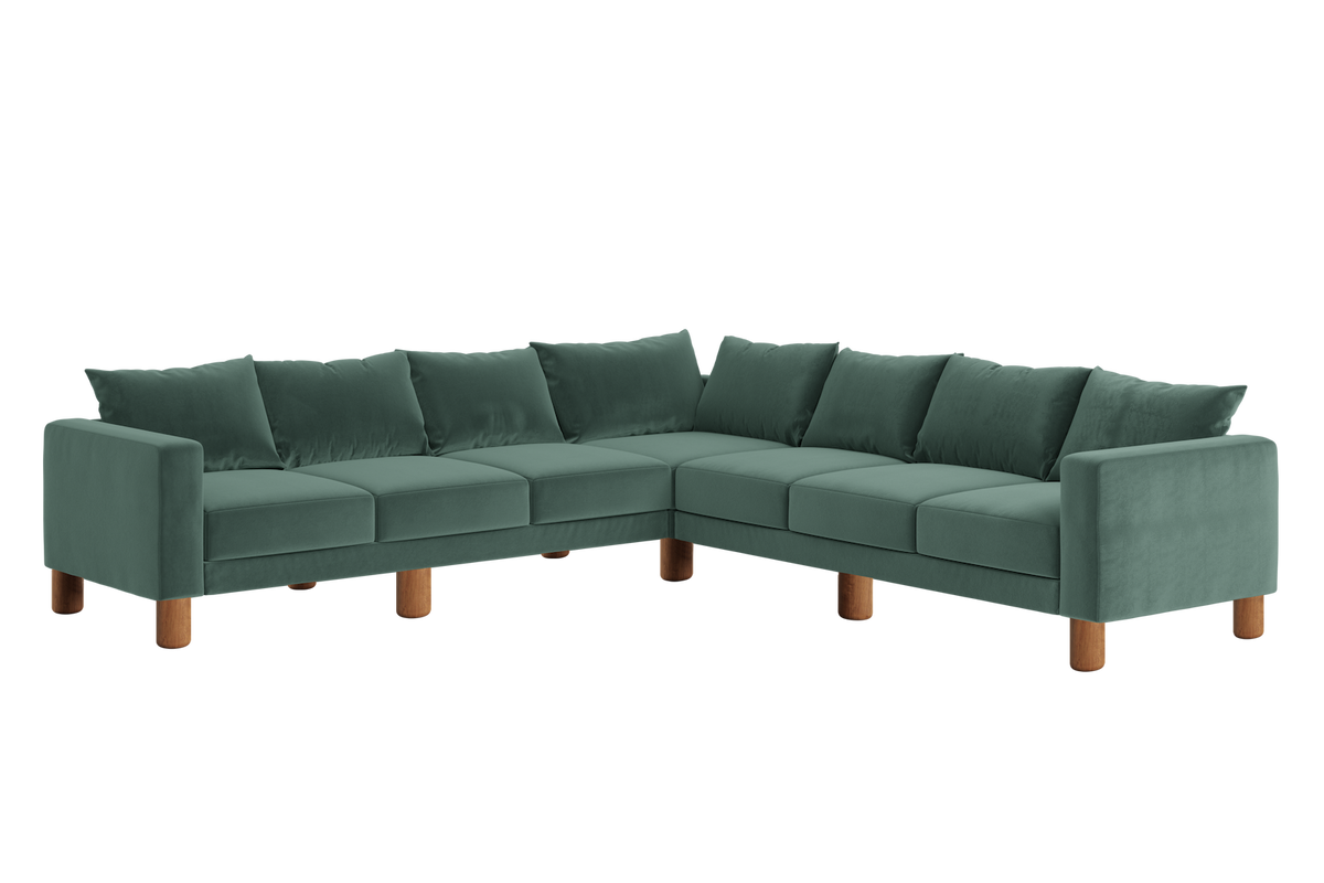 The Essential Corner Sectional | 7 Seat | Recycled Velvet
