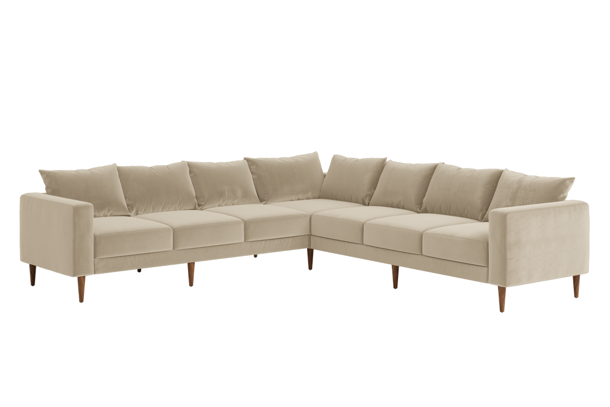 The Essential Corner Sectional | 7 Seat | Recycled Velvet