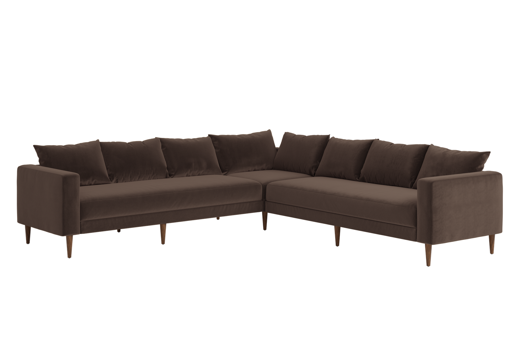 The Essential Corner Sectional | 7 Seat | Recycled Velvet
