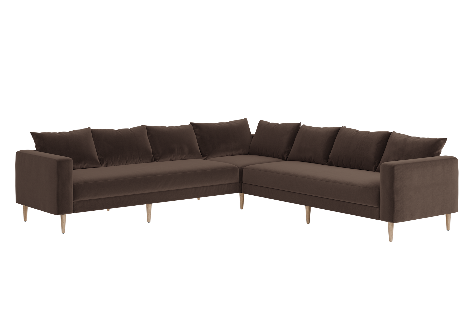 The Essential Corner Sectional | 7 Seat | Recycled Velvet