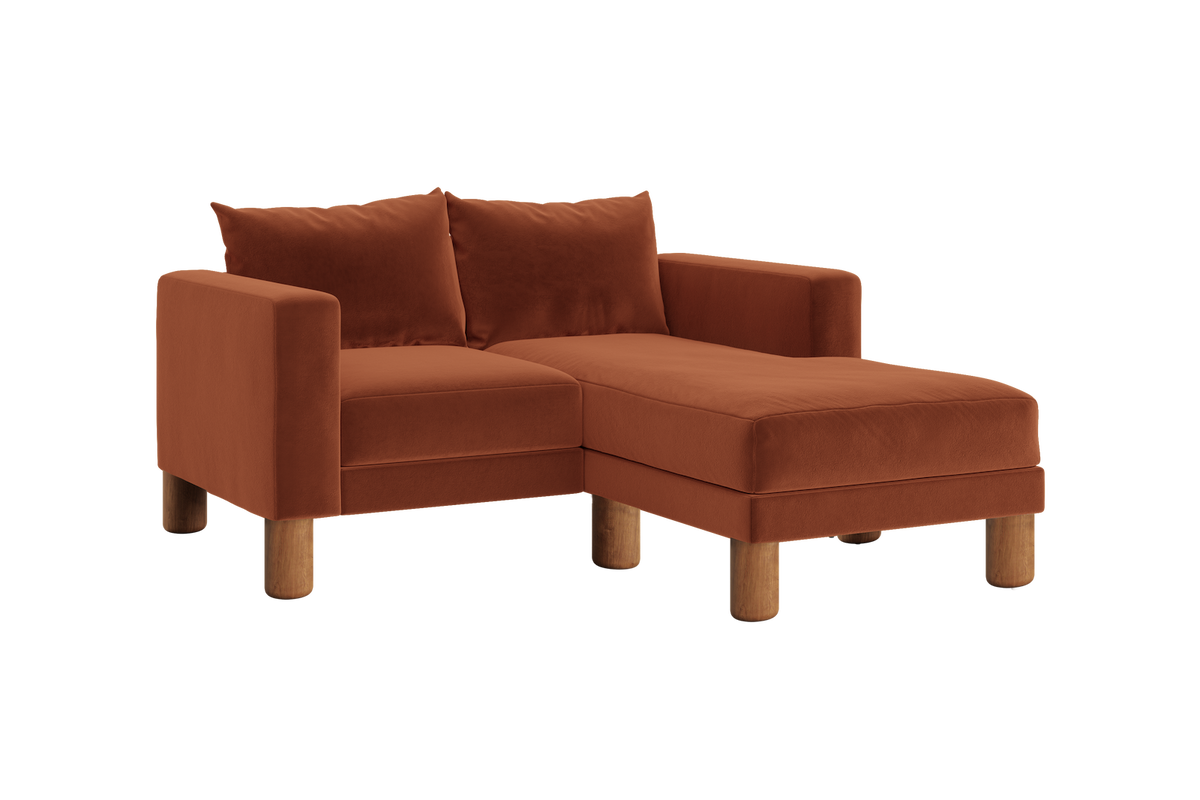 The Essential Loveseat Sectional | Recycled Velvet