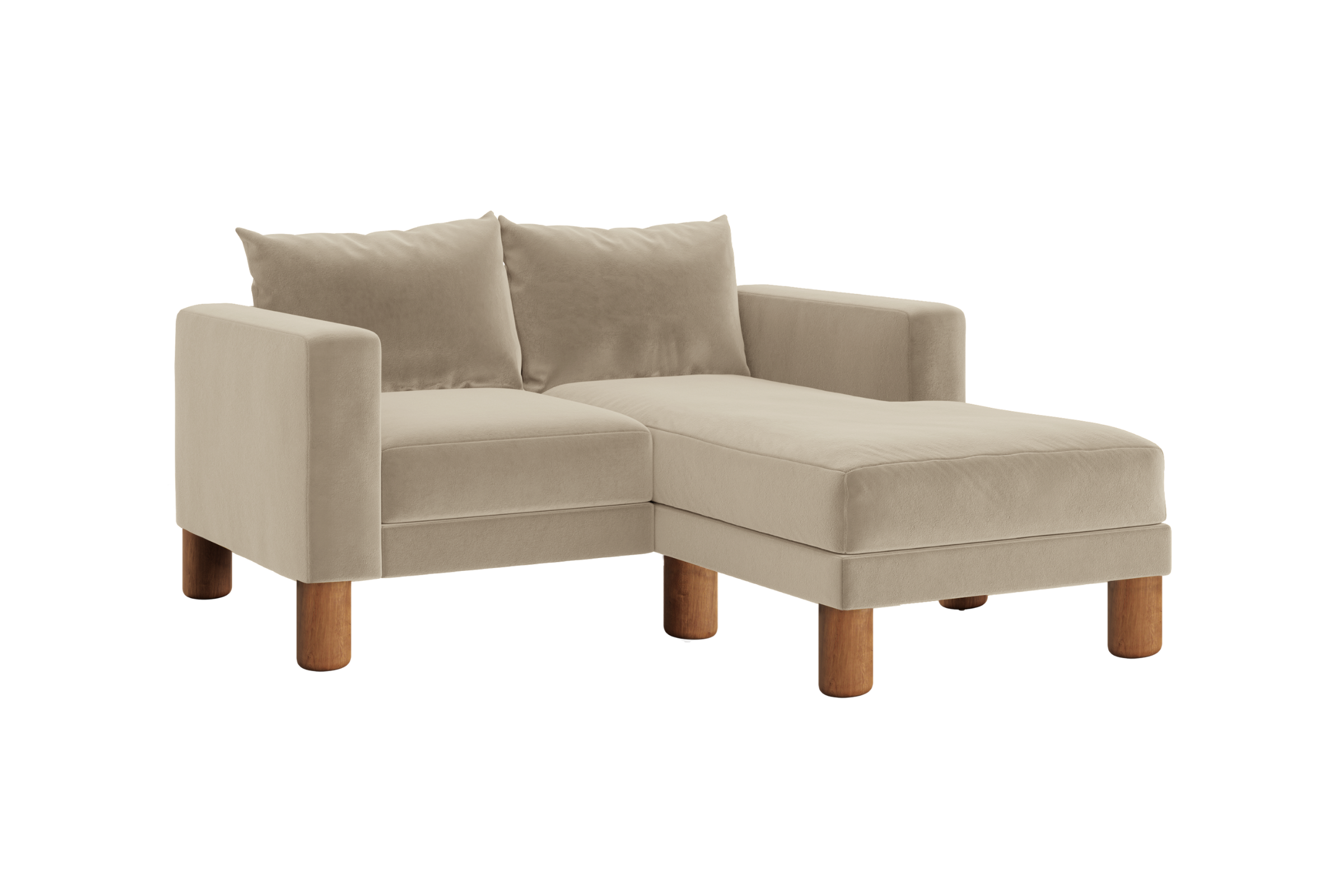 The Essential Loveseat Sectional | Recycled Velvet