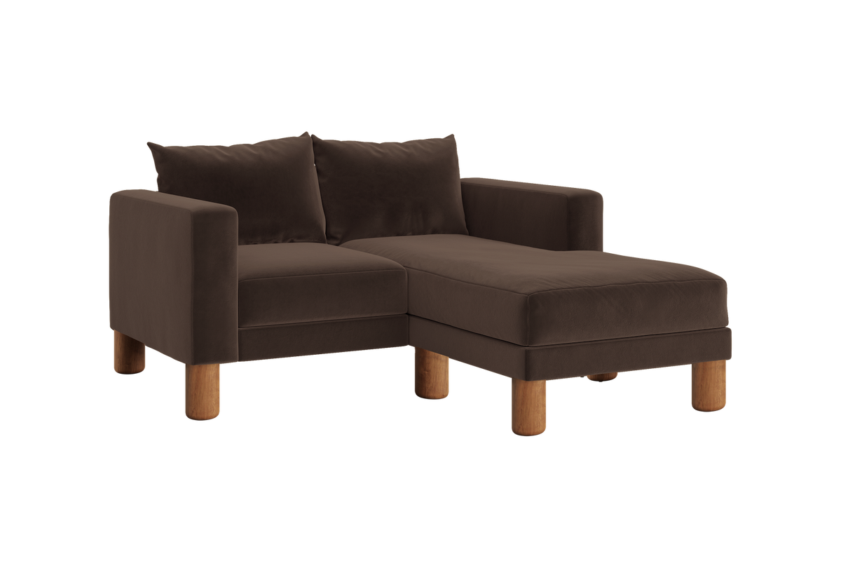 The Essential Loveseat Sectional | Recycled Velvet