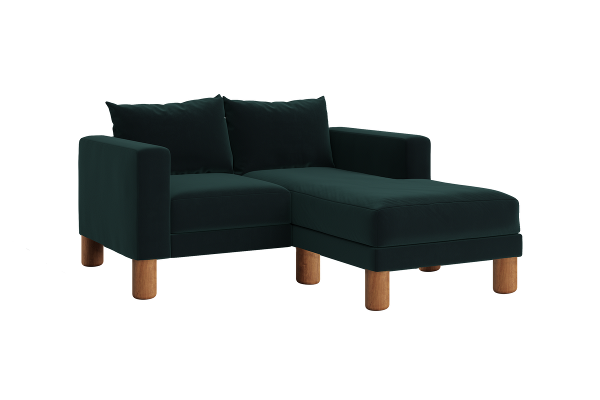 The Essential Loveseat Sectional | Recycled Velvet
