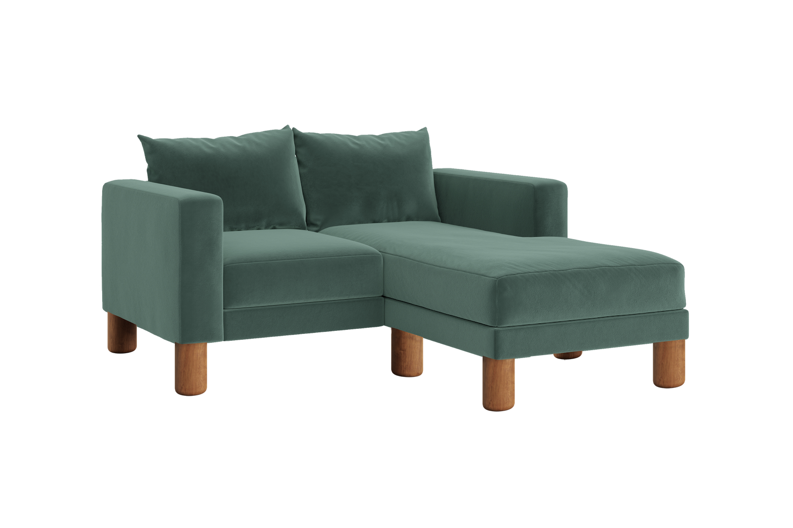 The Essential Loveseat Sectional | Recycled Velvet