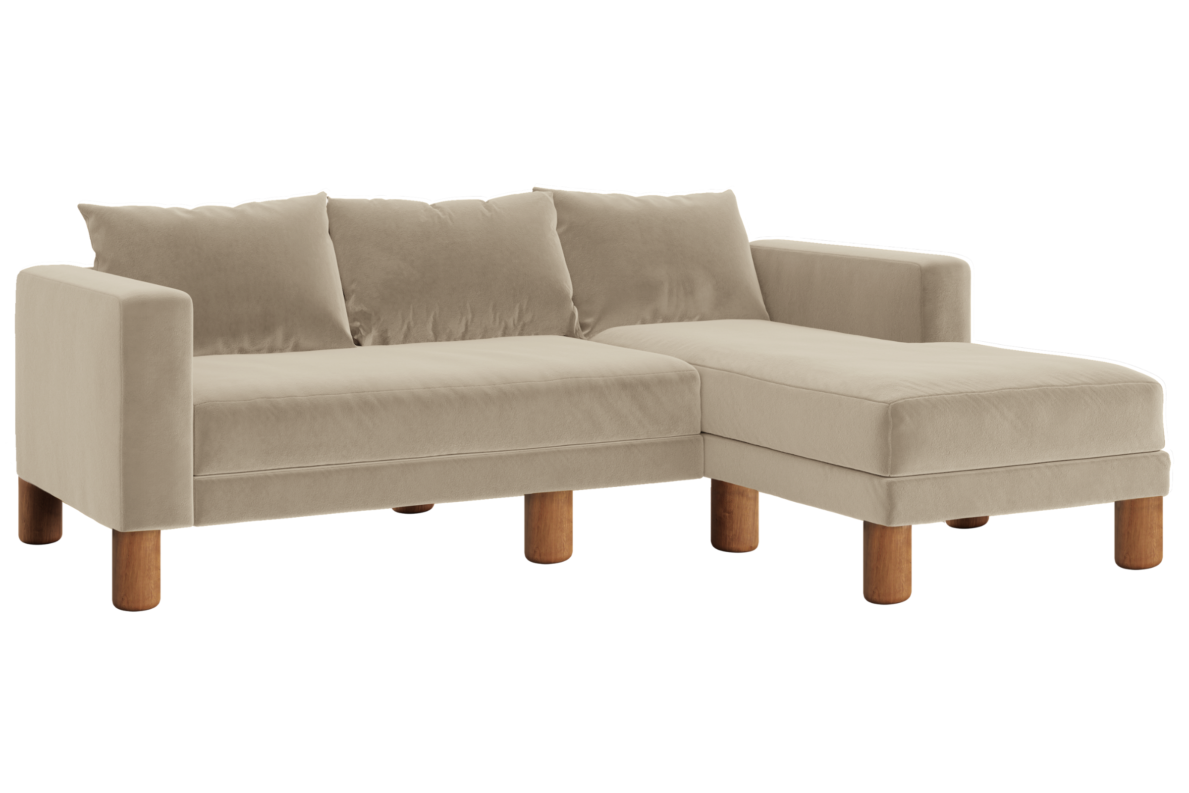The Essential Sectional | Recycled Velvet