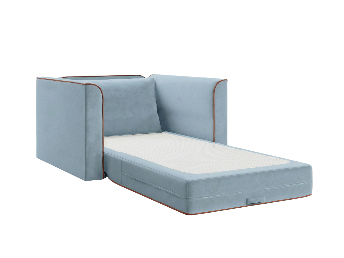 The Eclipse Sleeper Chair in Recycled Velvet