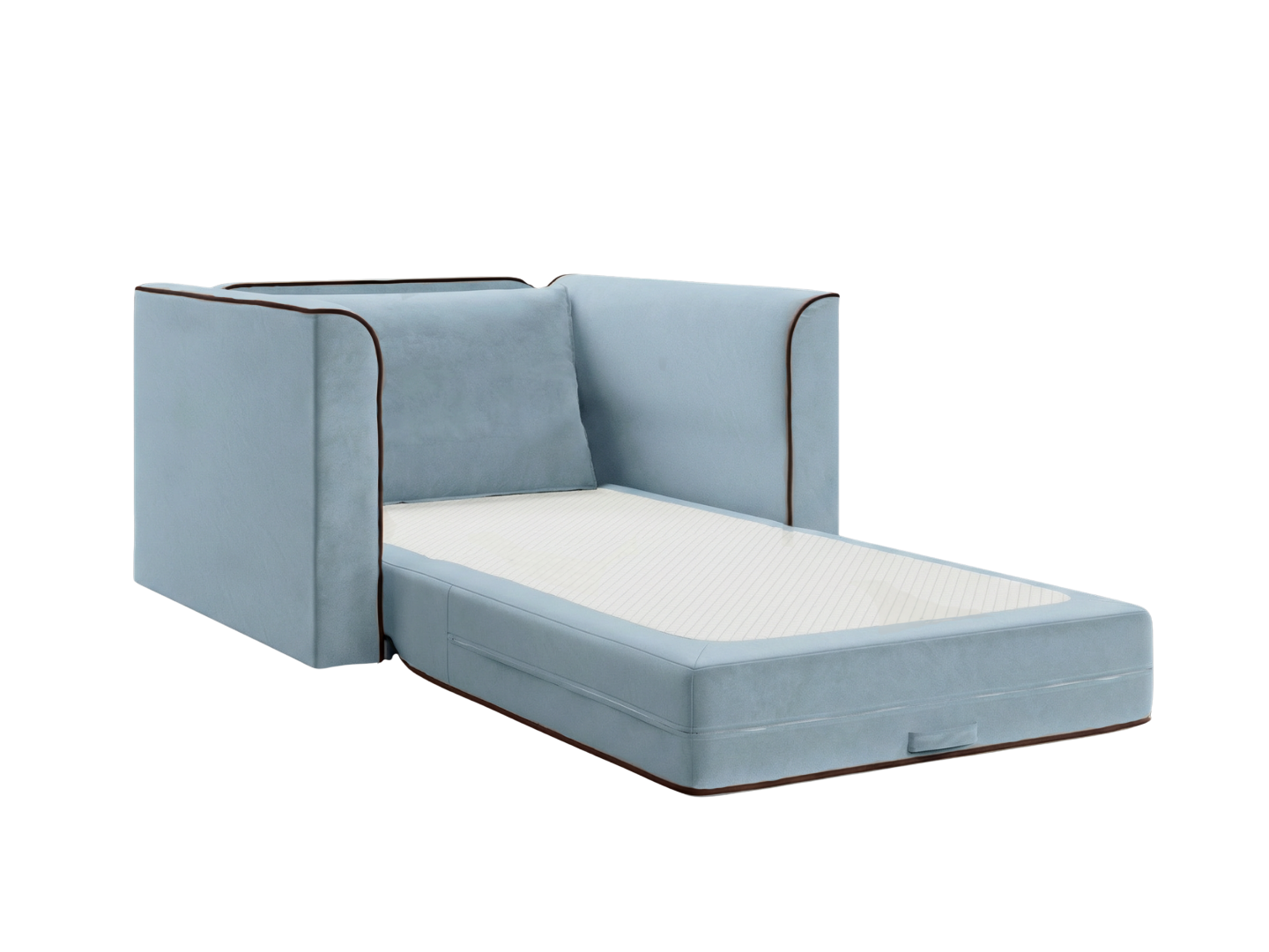 The Eclipse Sleeper Chair in Recycled Velvet