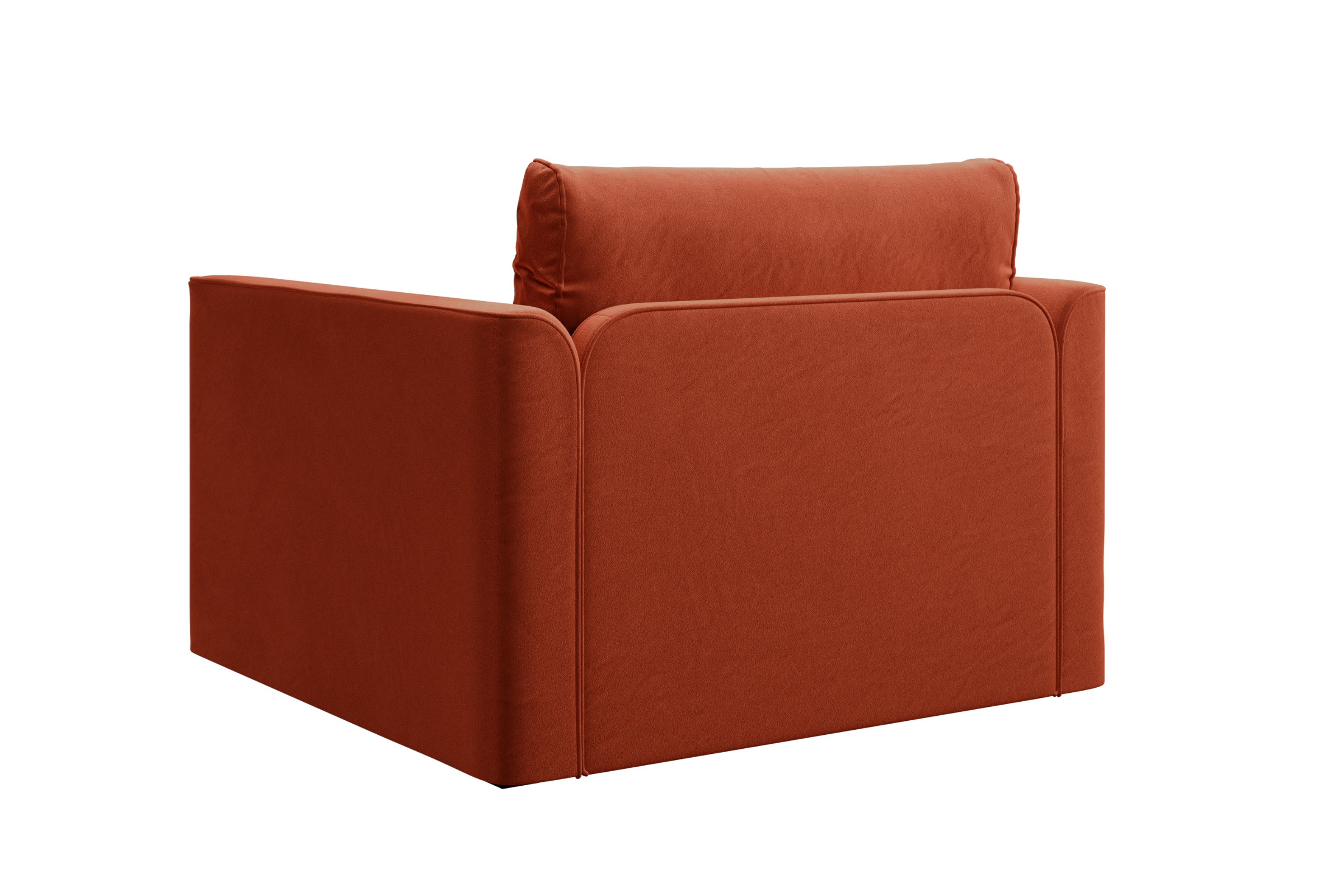 The Eclipse Sleeper Chair in Recycled Velvet