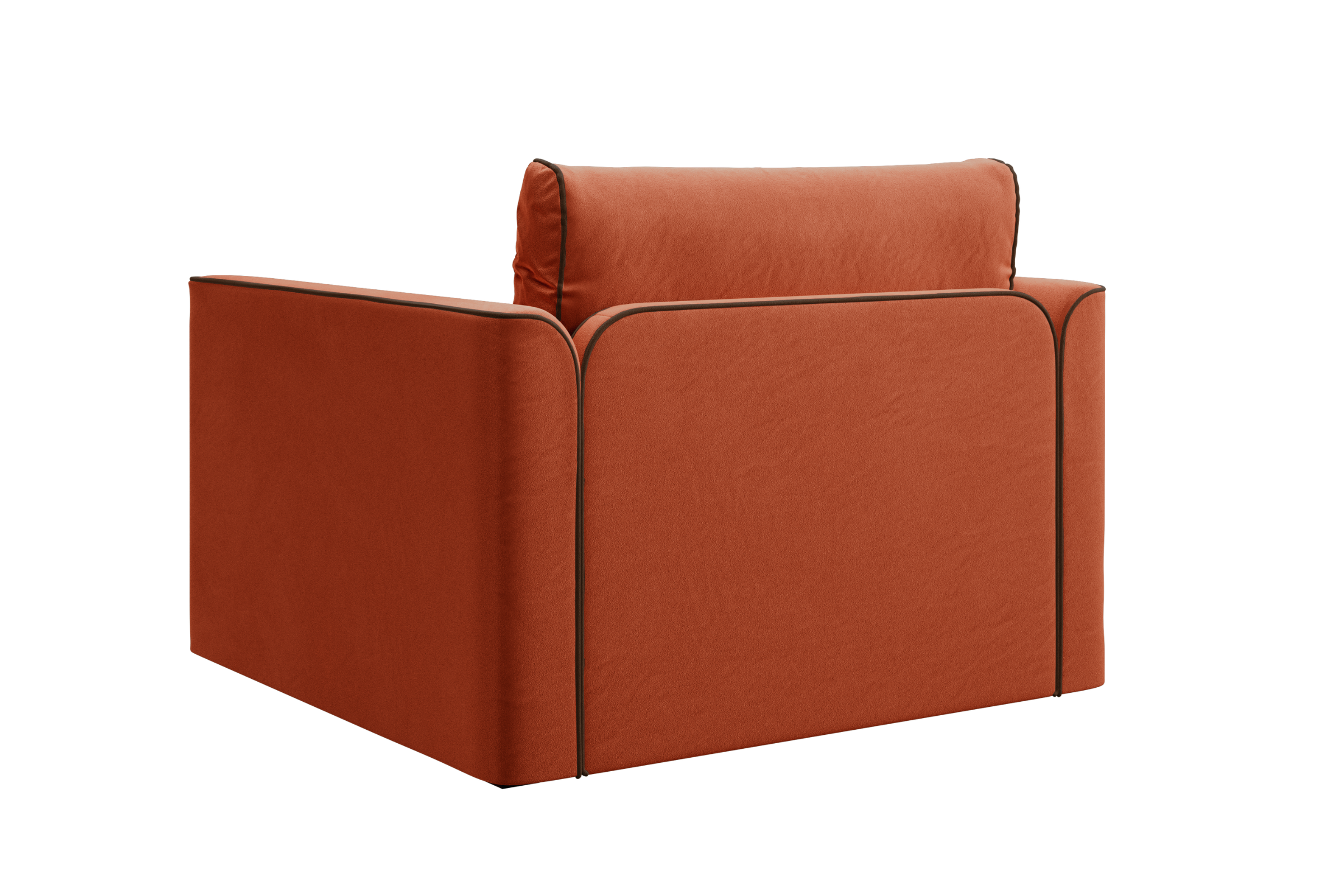 The Eclipse Sleeper Chair in Recycled Velvet