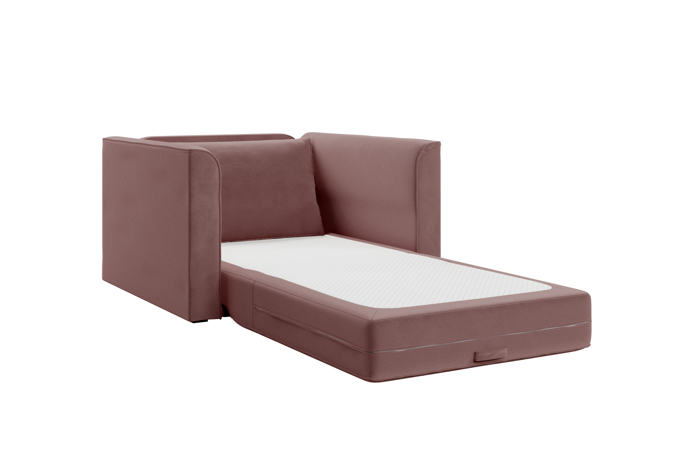 The Eclipse Sleeper Chair in Recycled Velvet