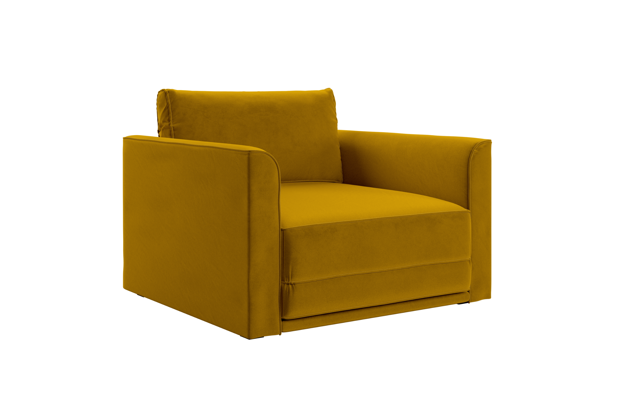 The Eclipse Sleeper Chair in Recycled Velvet