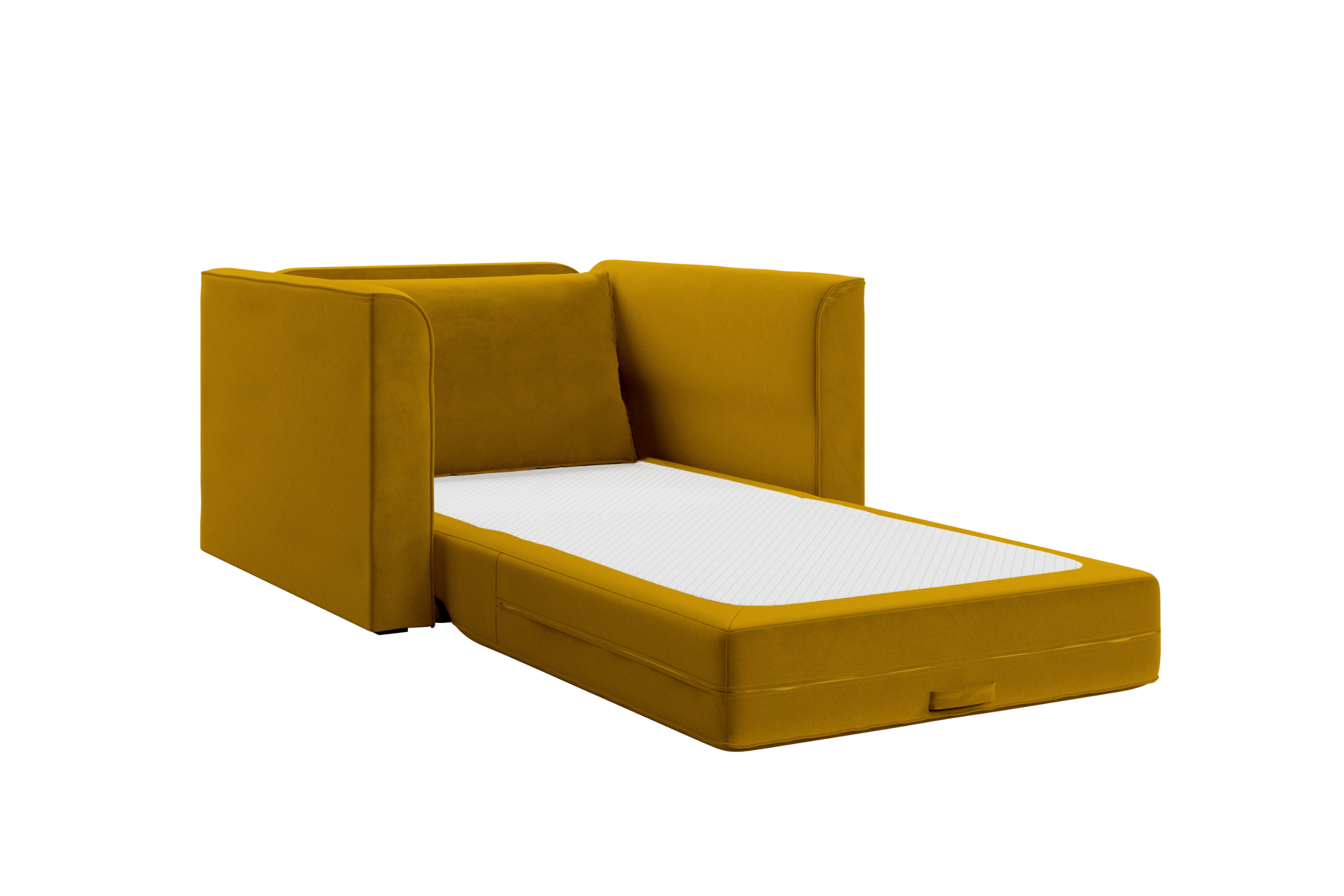 The Eclipse Sleeper Chair in Recycled Velvet