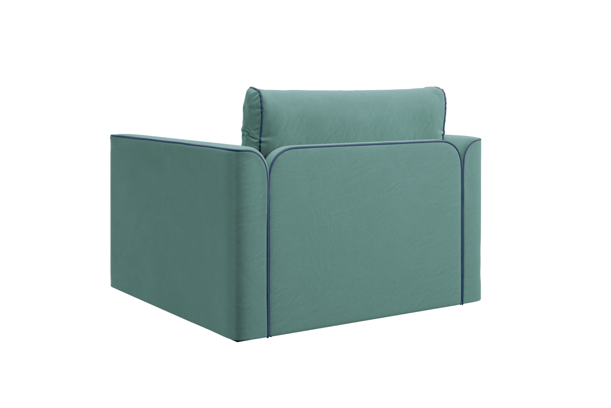 The Eclipse Sleeper Chair in Recycled Velvet
