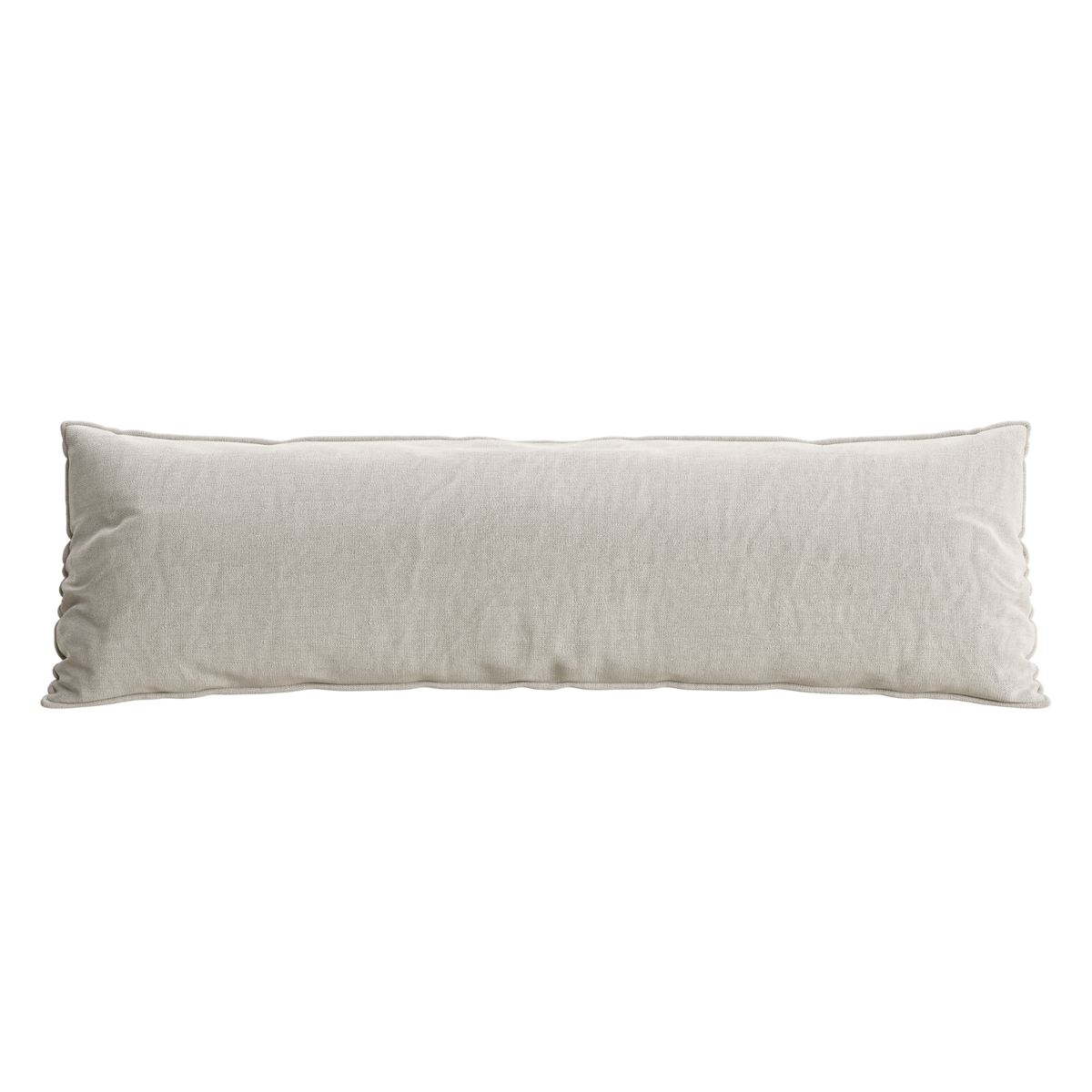 Long rectangular pillow on a white background