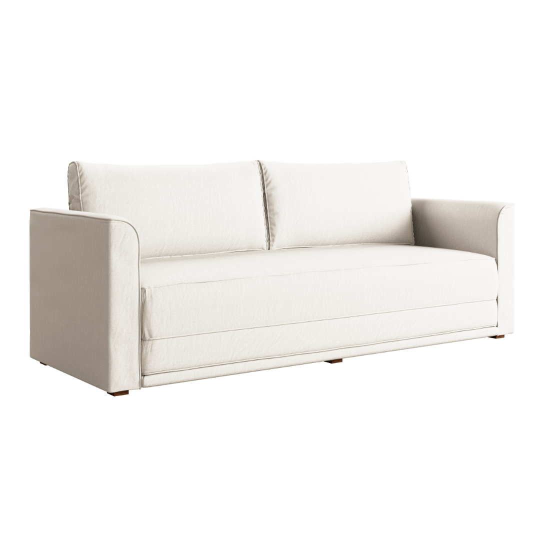 White sofa on a transparent background
