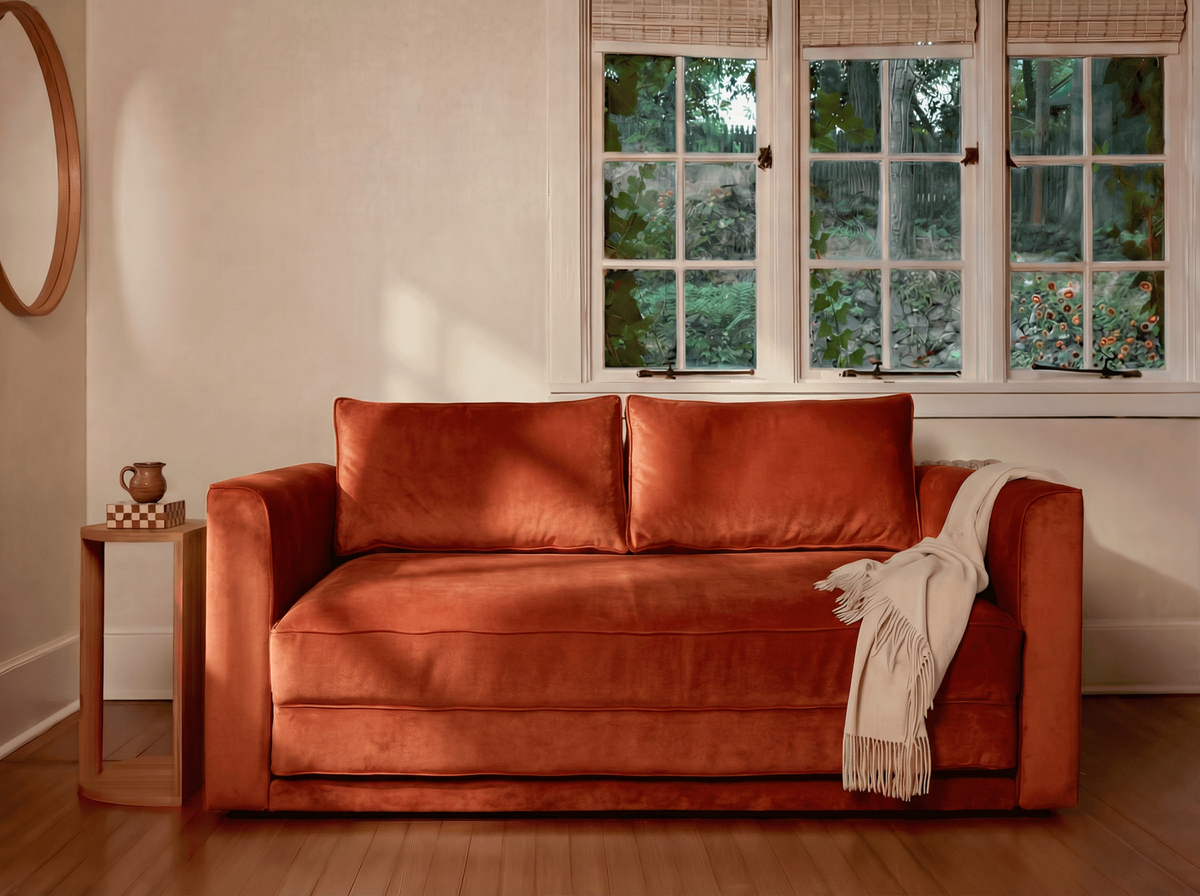 The Eclipse Sleeper Sofa | Recycled Velvet