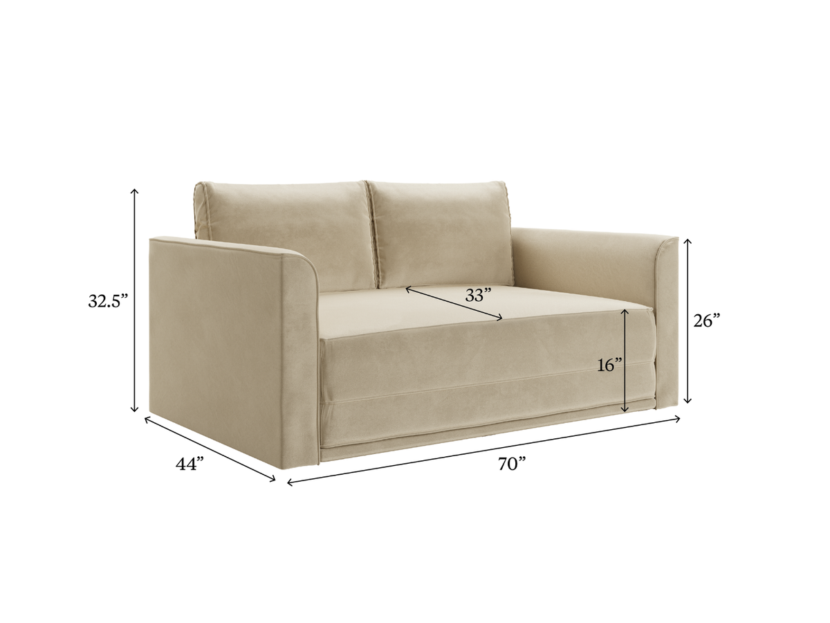 The Eclipse Sleeper Sofa | Upcycled Poly