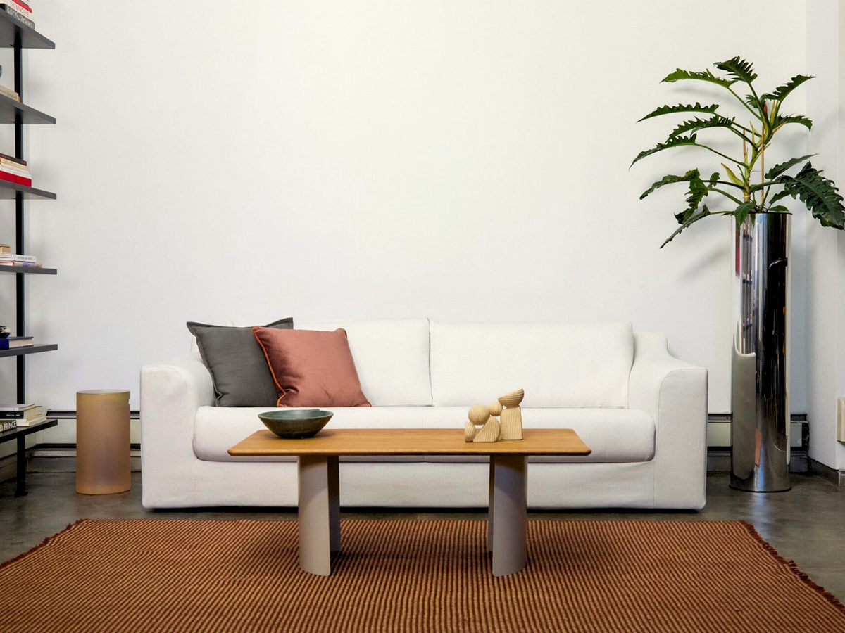 The Elevate Natural Sofa | 86” | Upcycled Poly