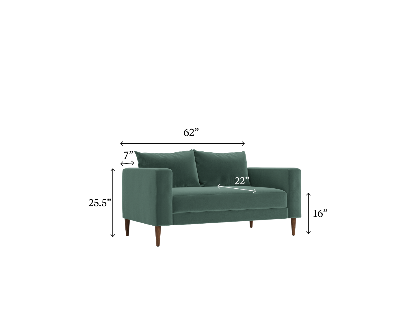 The Essential Loveseat | Recycled Velvet
