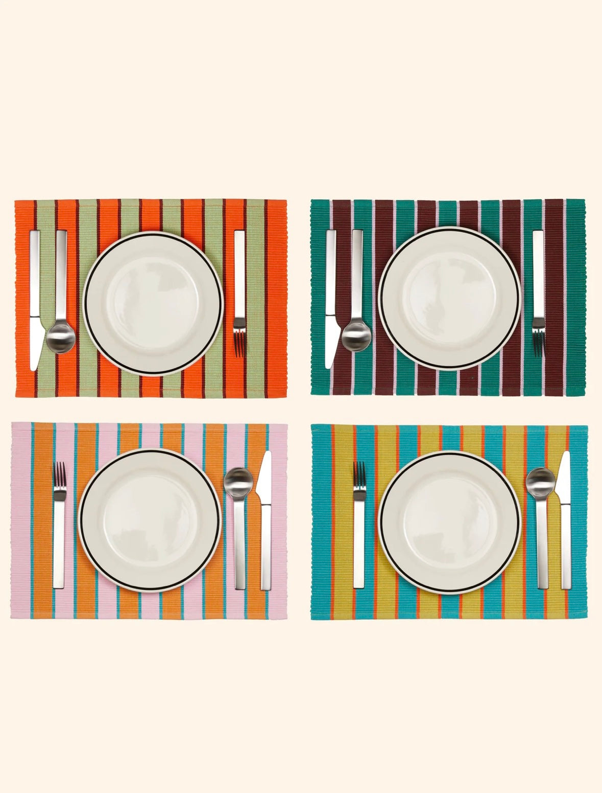 Stripe Placemats - Mixed Set
