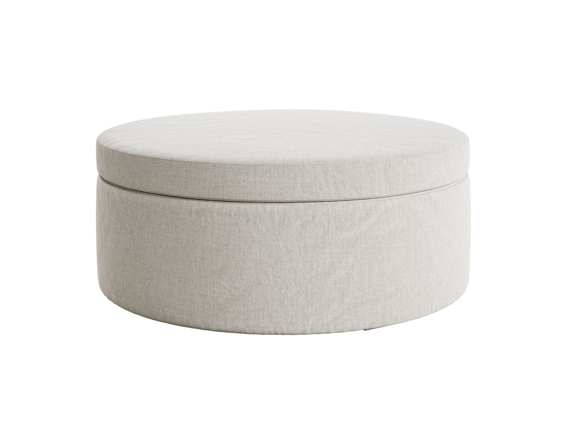 The Evergreen Storage Ottoman | Hemp